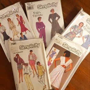 Women's Vintage 1980s Sewing Patterns